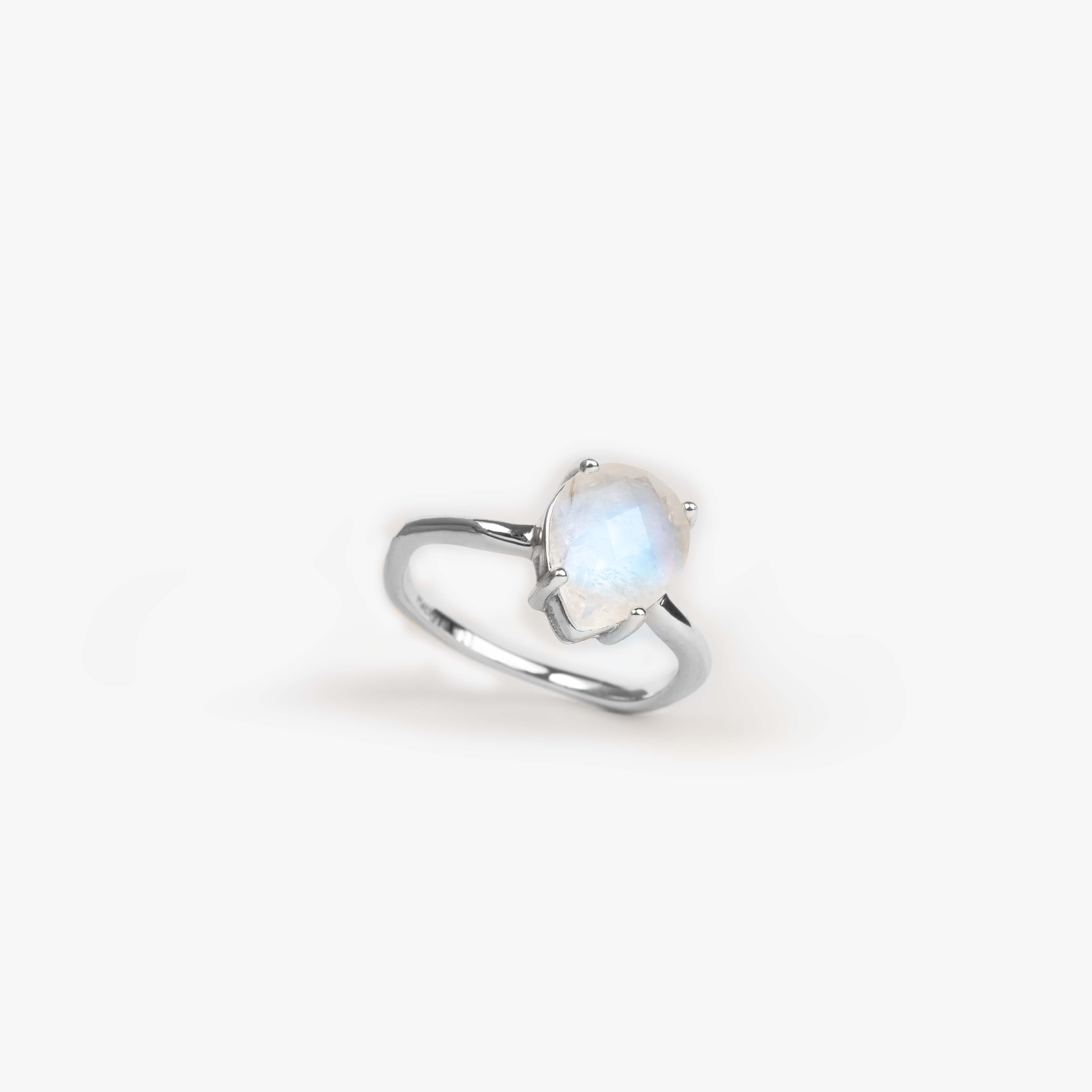 Luna Ring - Silber - MALIQUE Moonstonery